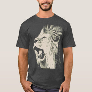 Roaring Lion Pop Art Retro T-shirt