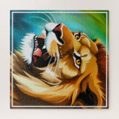 Roaring Lion Side Posed Portrait-57566 Legpuzzel (Horizontaal)