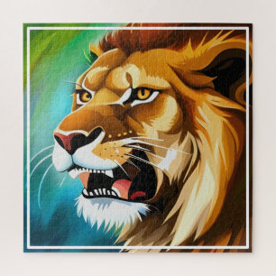 Roaring Lion Side Posed Portrait-57566 Legpuzzel