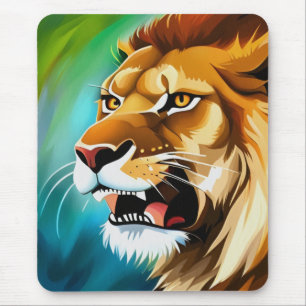 Roaring Lion Side Posed Portrait-57566 Muismat