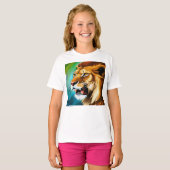 Roaring Lion Side Posed Portrait-57566 T-shirt (Voorkant volledig)