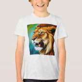 Roaring Lion Side Posed Portrait-57566 Tri-Blend Shirt (Voorkant)