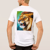 Roaring Lion Side Posed Portrait-57566 Tri-Blend Shirt (Achterkant)