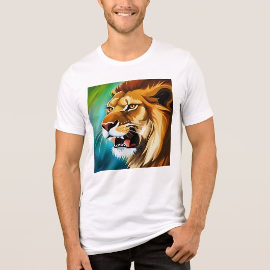 Roaring Lion Side Posed Portrait-57566 Tri-Blend Shirt (Voorkant)