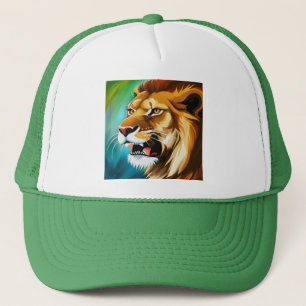 Roaring Lion Side Posed Portrait-57566 Trucker Pet