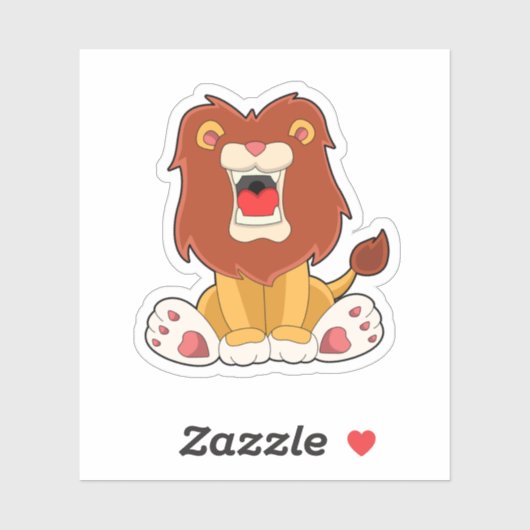 Roaring Lion Sticker (Vel)