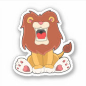 Roaring Lion Sticker (Voorkant)
