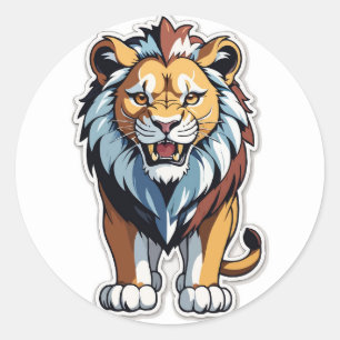 Roaring Lion Sticker - Laat de koning los