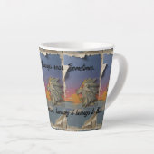 Roaring Lion Sunrise Papercut Latte Mug Mok (Rechterhoek)