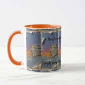 Roaring Lion Sunrise Papercut Mug Mok (Links)