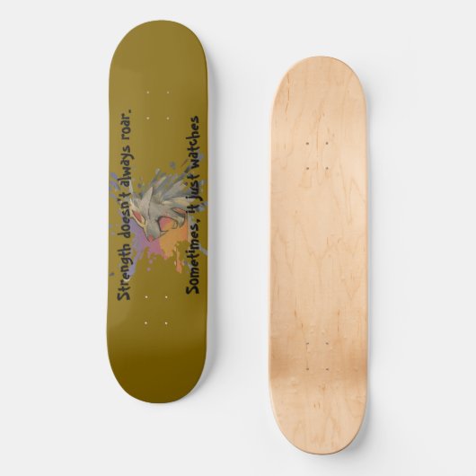 Roaring Lion Sunrise Papercut Skateboard Deck (Voorkant)