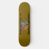 Roaring Lion Sunrise Papercut Skateboard Deck (Voorkant)