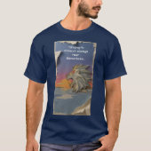 Roaring Lion Sunrise Papercut T-Shirt (Voorkant)