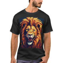Roaring Lion T-Shirt - Mannen Dames & Kinder