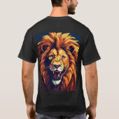 Roaring Lion T-Shirt - Mannen Dames & Kinder (Achterkant)