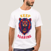 Roaring Lion T-shirt – Wild Jungle Animal Graphic (Voorkant)