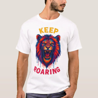 Roaring Lion T-shirt – Wild Jungle Animal Graphic
