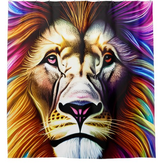 Roaring Majesty Douchegordijn (Voorkant)