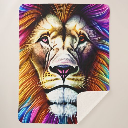 Roaring Majesty Sherpa Deken (Voorkant)