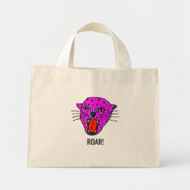 Roaring Panther Canvas tas – Bold Pop Art Style