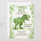 Roaring Party Kaart voor kinderen (Voorkant / Achterkant)