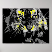 Roaring Poster tijger (Voorkant)