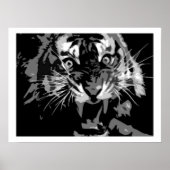 Roaring Poster tijger (Voorkant)