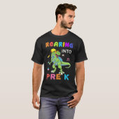 Roaring Pre K Dinosaur Rex Back To School Boys T-shirt (Voorkant volledig)