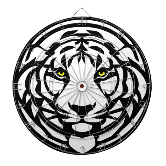 Roaring Precision: The Majestic Tiger Dartbord (Voorkant)