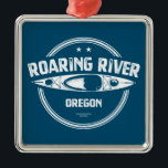 Roaring River Oregon Kayak Metalen Ornament<br><div class="desc">De Roaring River in Oregon stroomt door het oude Douglas Fir bos in de Roaring River Wilderness en is een geweldige kajakken,  kanoën en visbestemming.</div>
