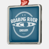 Roaring River Oregon Kayak Metalen Ornament (Links)