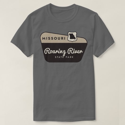 Roaring River State Park Missouri Welkomstbord T-shirt (Design voorkant)