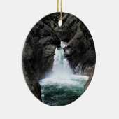 Roaring rivierHerfsten, Koning Canyon, CA Keramisch Ornament (Rechts)