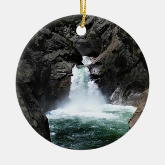 Roaring rivierHerfsten, Koning Canyon, CA Keramisch Ornament (Voorkant)