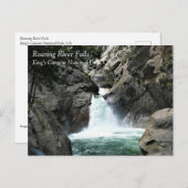 Roaring rivierHerfsten, Konings Canyon, CA-Briefka Briefkaart (Voorkant / Achterkant)