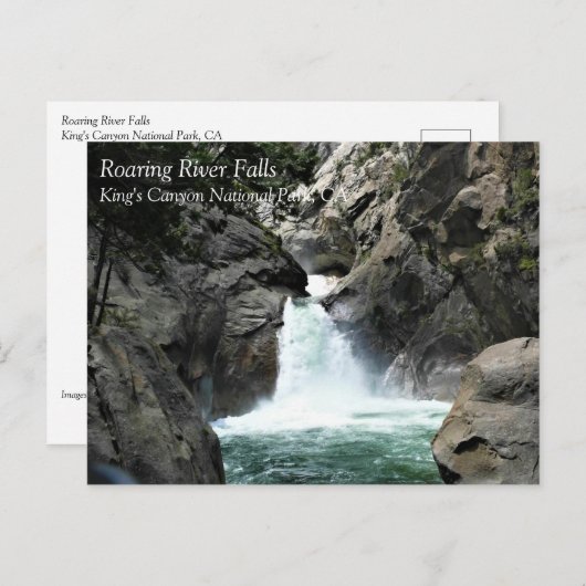 Roaring rivierHerfsten, Konings Canyon, CA-Briefka Briefkaart (Voorkant / Achterkant)