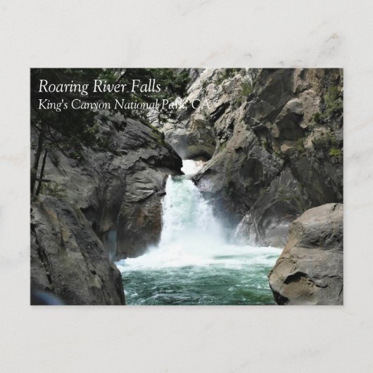 Roaring rivierHerfsten, Konings Canyon, CA-Briefka Briefkaart (Voorkant)