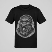 Roaring Sasquatch Agressief Gedrag Grafisch T-shir T-shirt