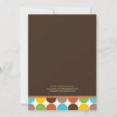 Roaring Stippen Baby shower Kaart (Achterkant)