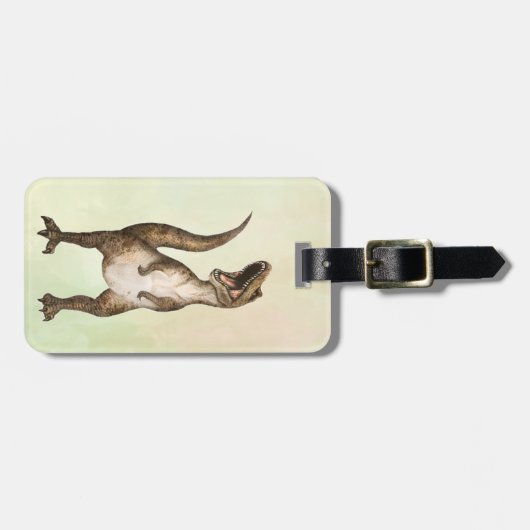 Roaring T-Rex Bagagelabel (Voorkant horizontaal)
