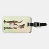 Roaring T-Rex Bagagelabel (Voorkant horizontaal)