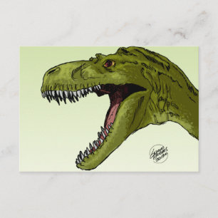 Roaring T-Rex Dinosaur door Geraldo Borges Kaart