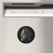 Roaring T-Rex ronde magneet (Insitu (Vaatwasser))