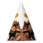 Roaring T-Rex Verjaardag Custom Dino Bash Feesthoedjes (Achterkant)