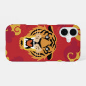 Roaring Tiger Glory iPhone 16 Hoesje (Achterkant horizontaal)