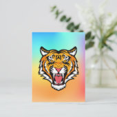 Roaring Tiger Head-25818 Briefkaart (Staand voorkant)