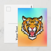 Roaring Tiger Head-25818 Briefkaart (Voorkant / Achterkant)