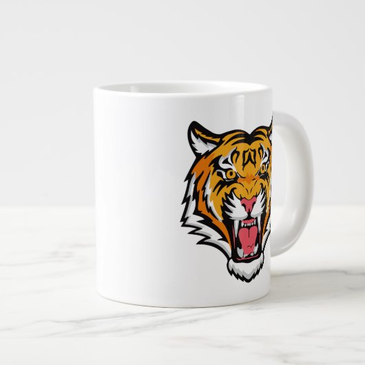 Roaring Tiger Head-25818 Grote Koffiekop (Voorkant rechts)