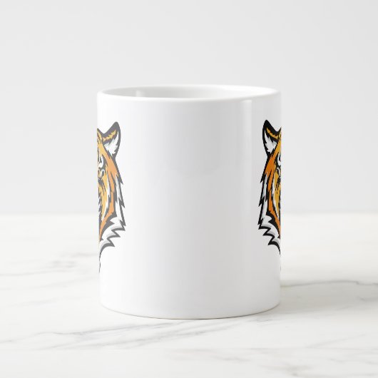 Roaring Tiger Head-25818 Grote Koffiekop (Voorkant)