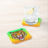 Roaring Tiger Head-25818 Kartonnen Onderzetters (Insitu)